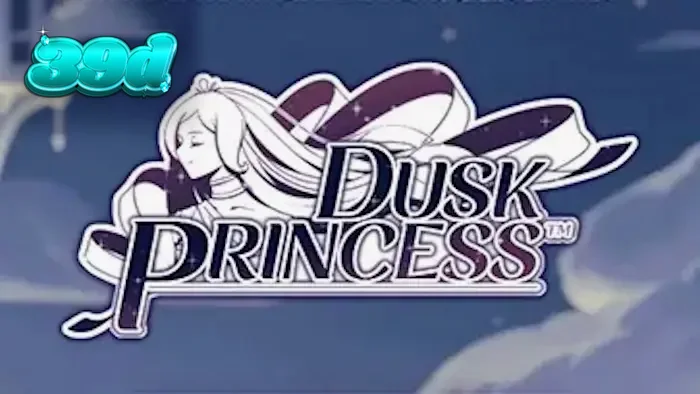 Interface mágica do slot Dusk Princess com tema de anime e fantasia